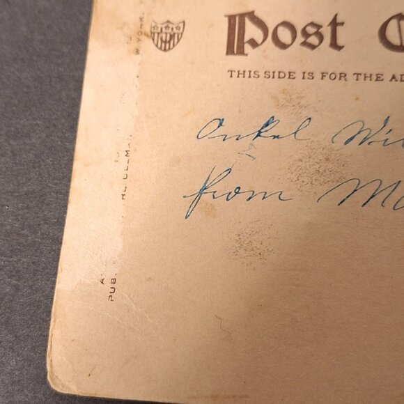 Vintage Post Card Christmas 1906 Santa Claus Stockings With Toys - Picture 9 of 9